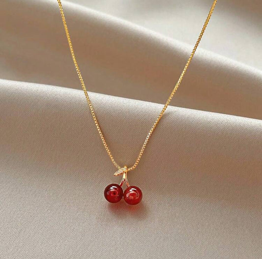 Neckless  Cherry Gold Color