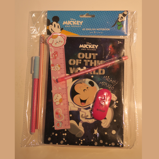 Kids Mickey notebook stationary Set