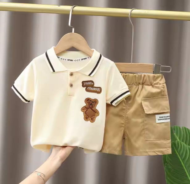 2 Pieces Set Short Tshirt Toddler